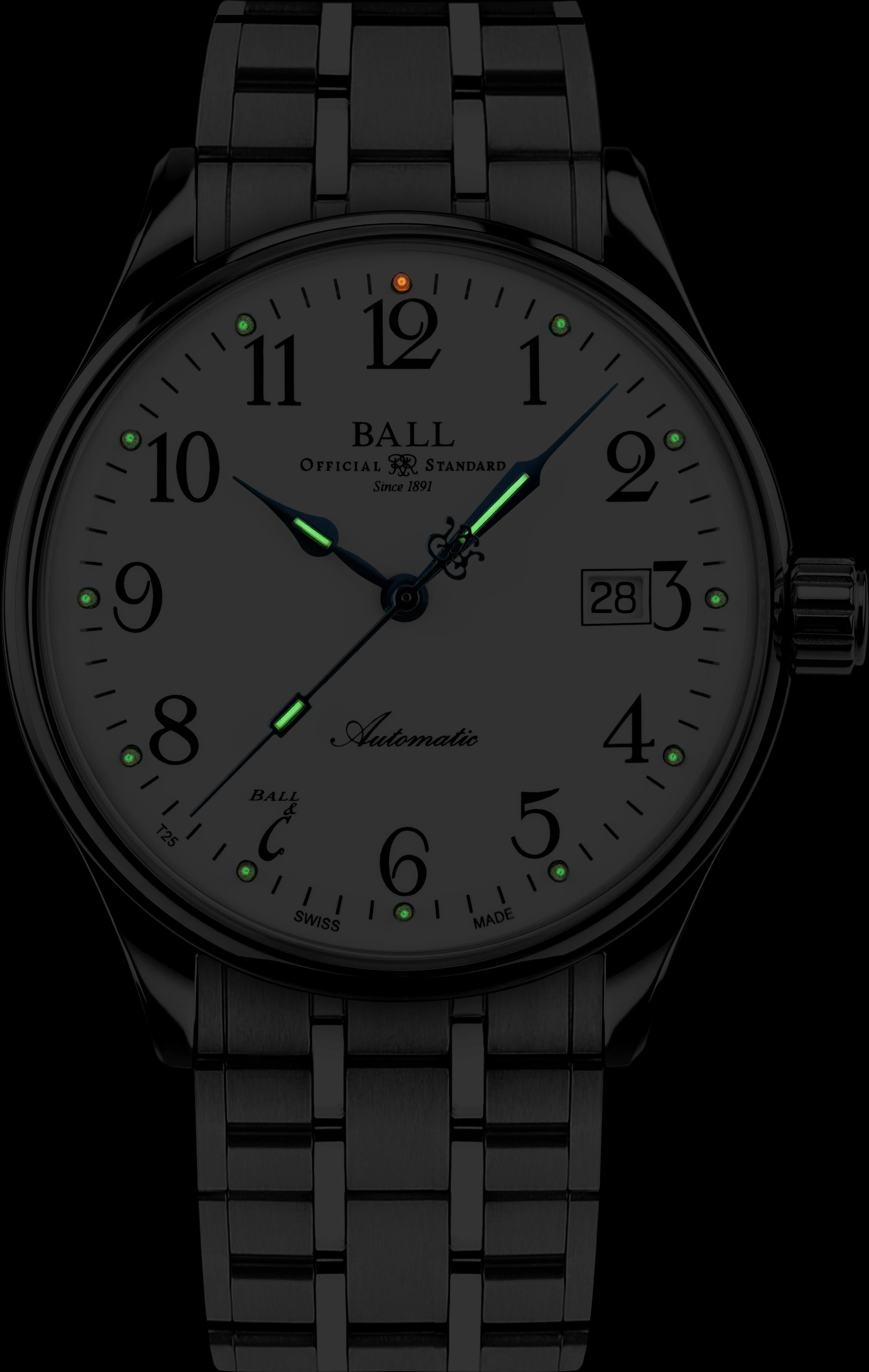 BALL STANDART TIME 135TH ANNIVERSARY NM3288-SJ-WH