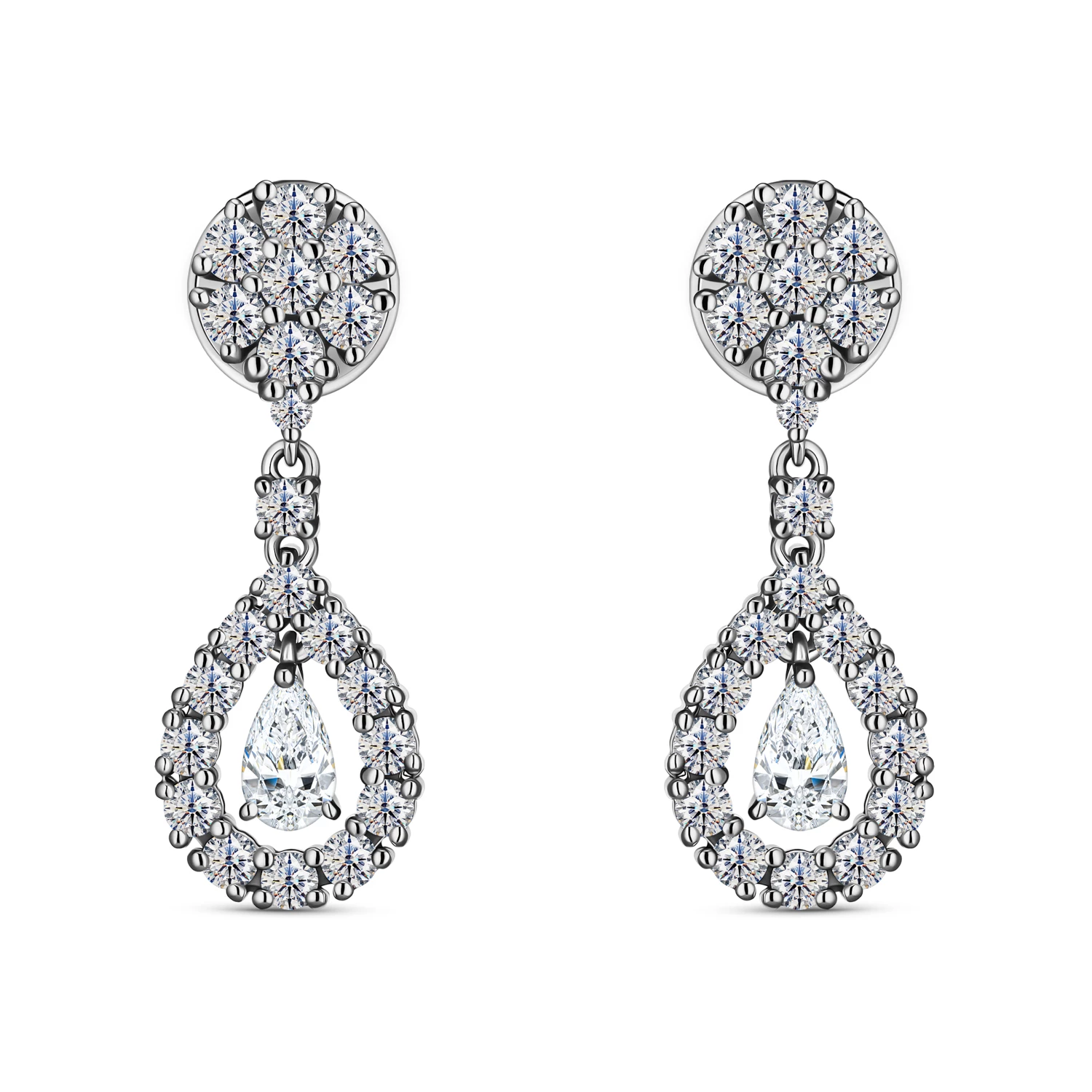 Серьги Alrosa Diamonds 9P298E21S
