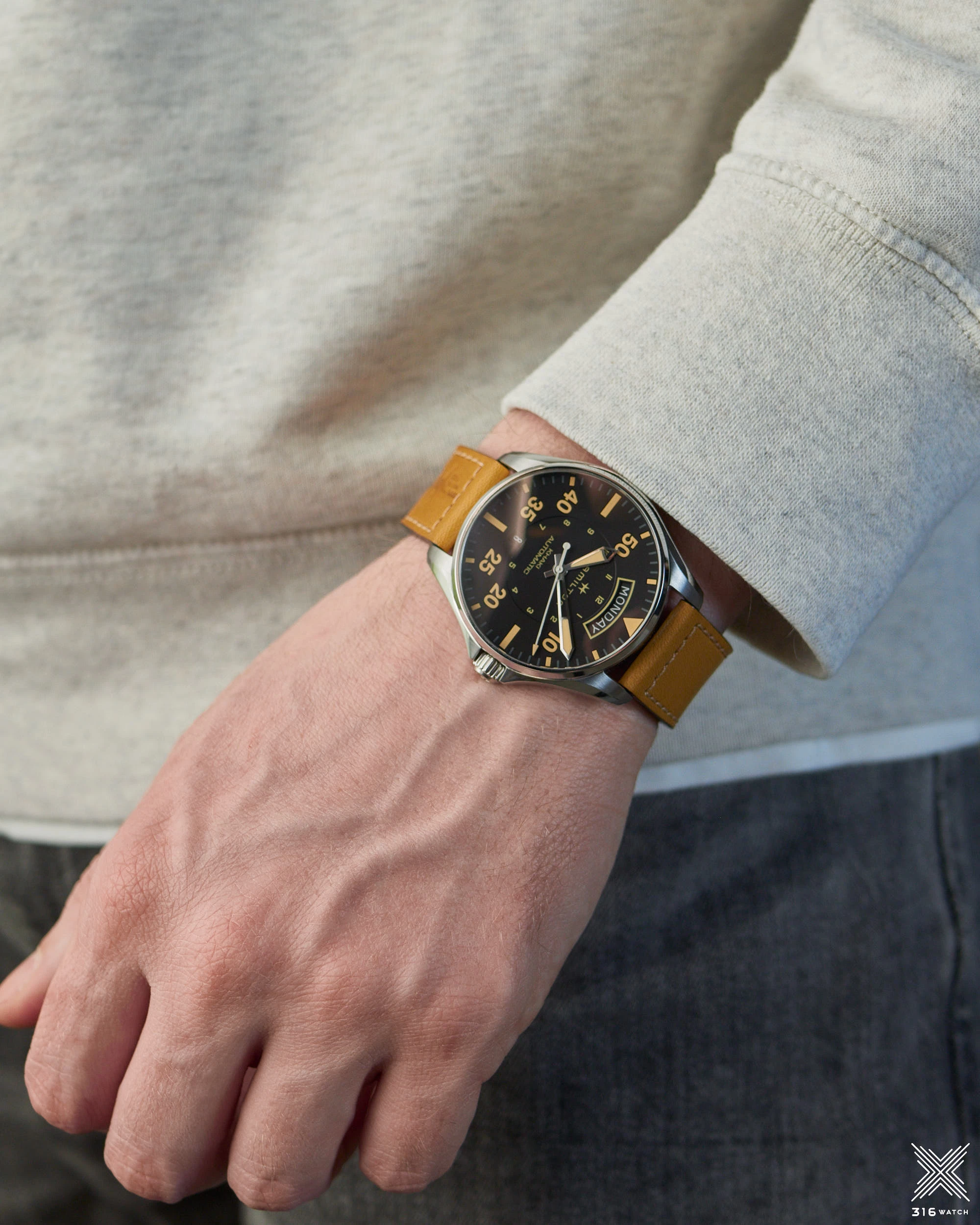 Hamilton Khaki Pilot Day Date Auto H64645531