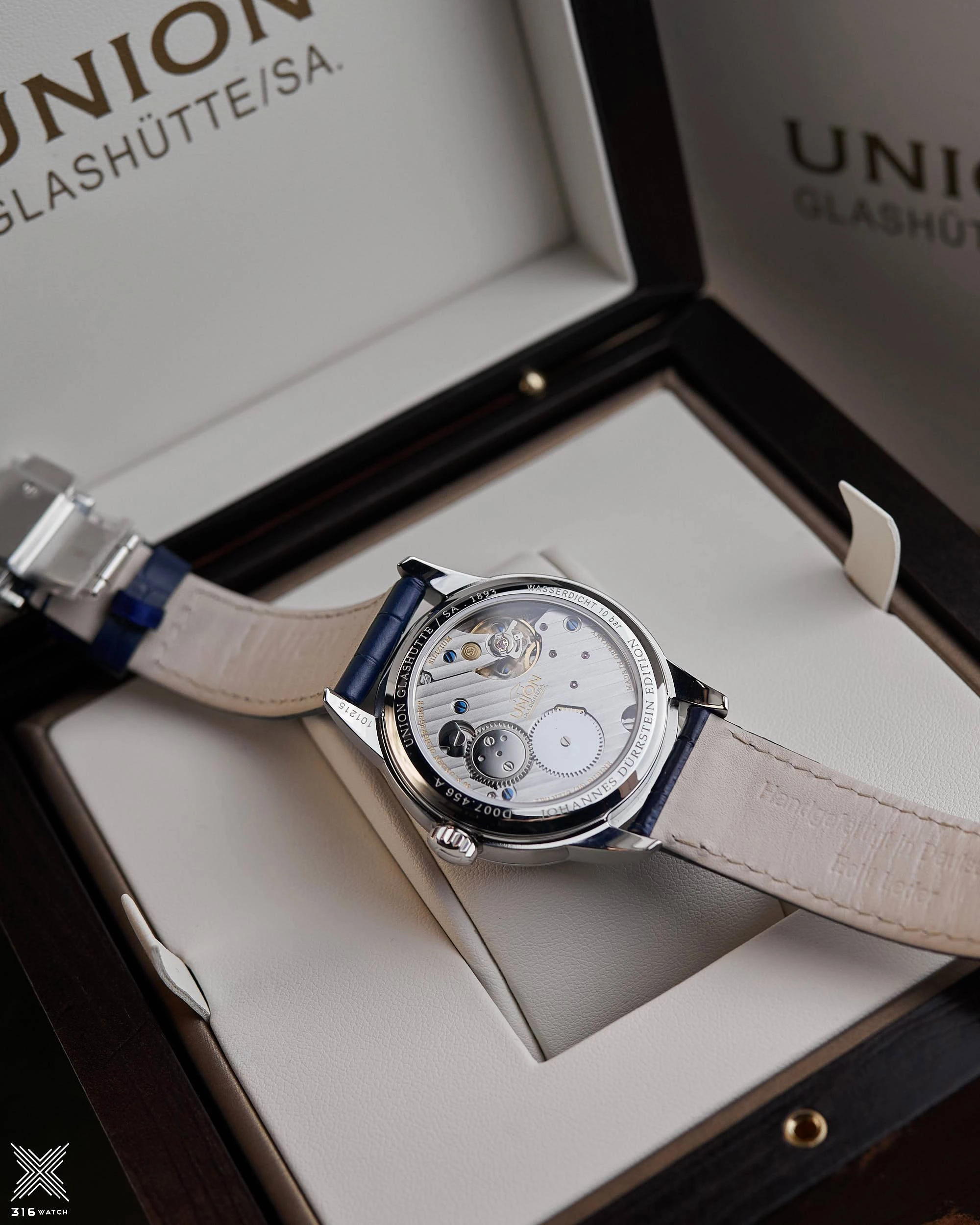 Union Glashütte 1893 Johannes Dürrstein Edition Gangreserve D007.456.16.082.00