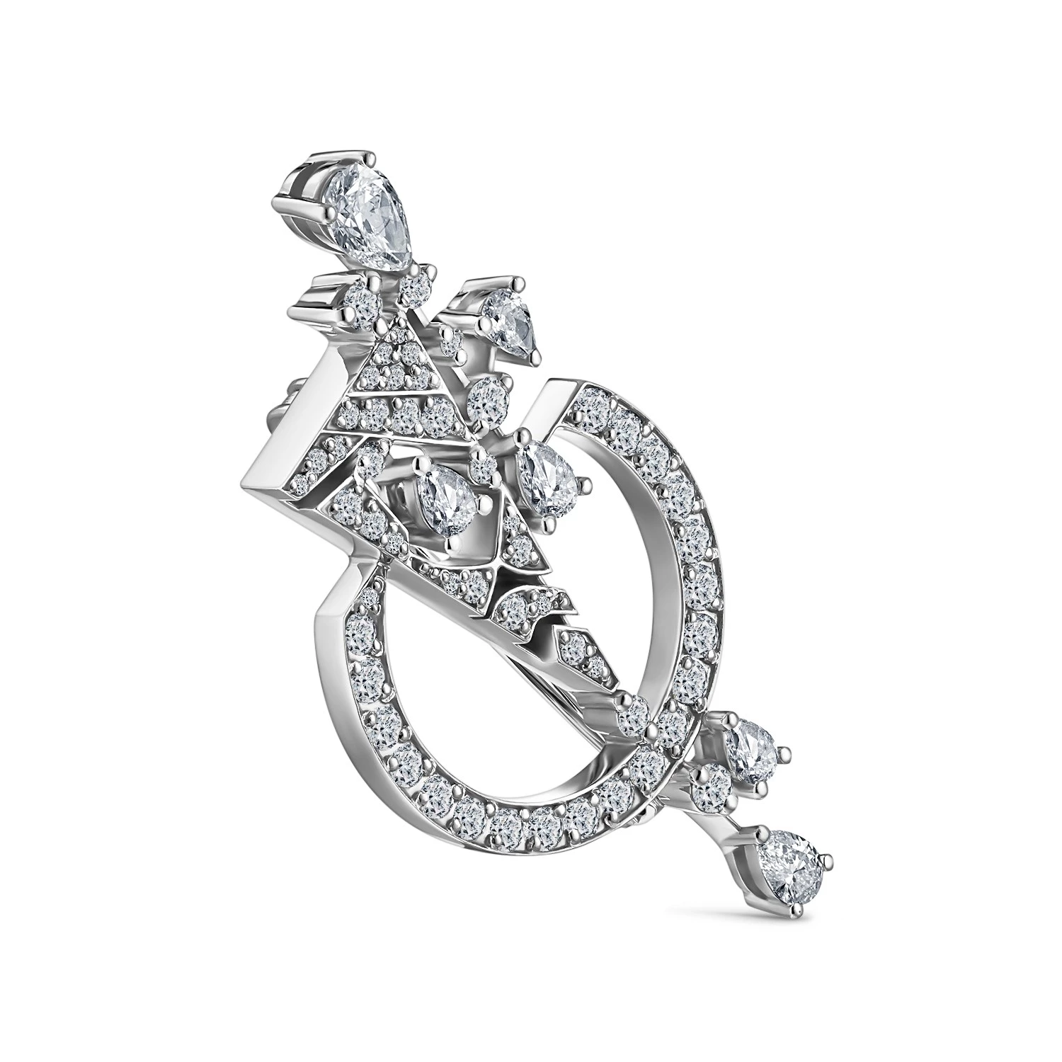 Брошь Alrosa Diamonds 4M409121S