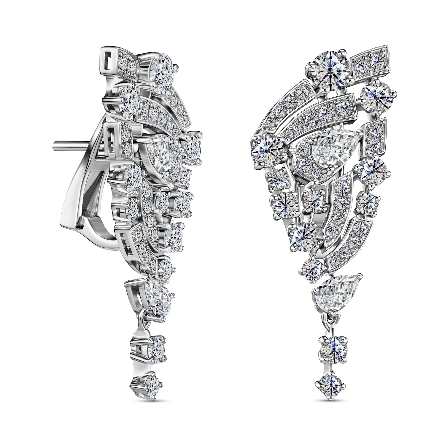 Серьги Alrosa Diamonds 1M612A21S