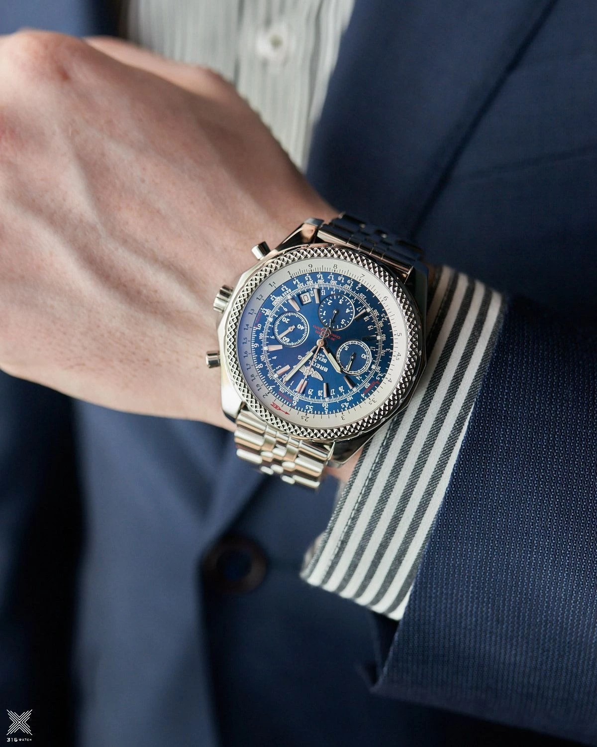 Breitling Bentley Motors T Speed Blue Dial A2536212/C618