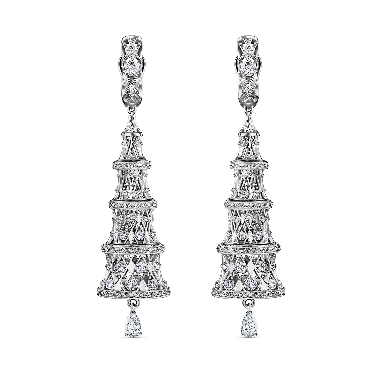 Серьги Alrosa Diamonds 1M406121S