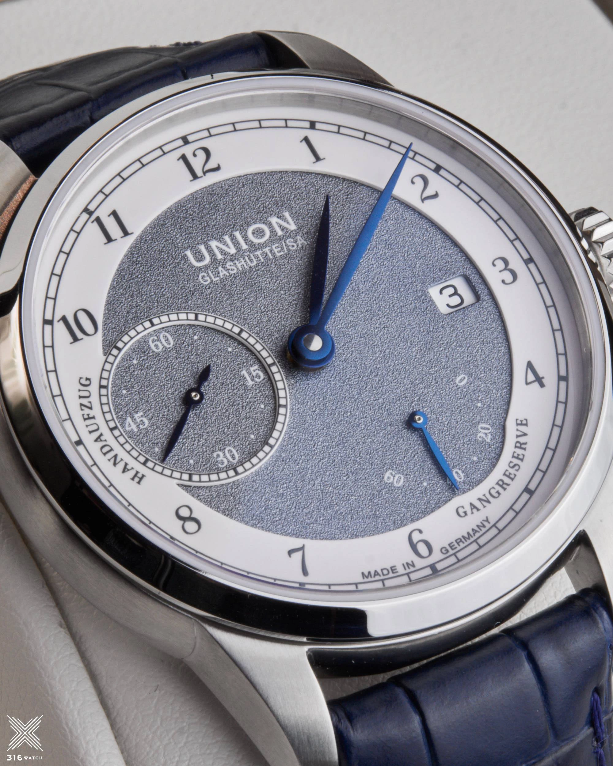Union Glashütte 1893 Johannes Dürrstein Edition Gangreserve D007.456.16.082.00