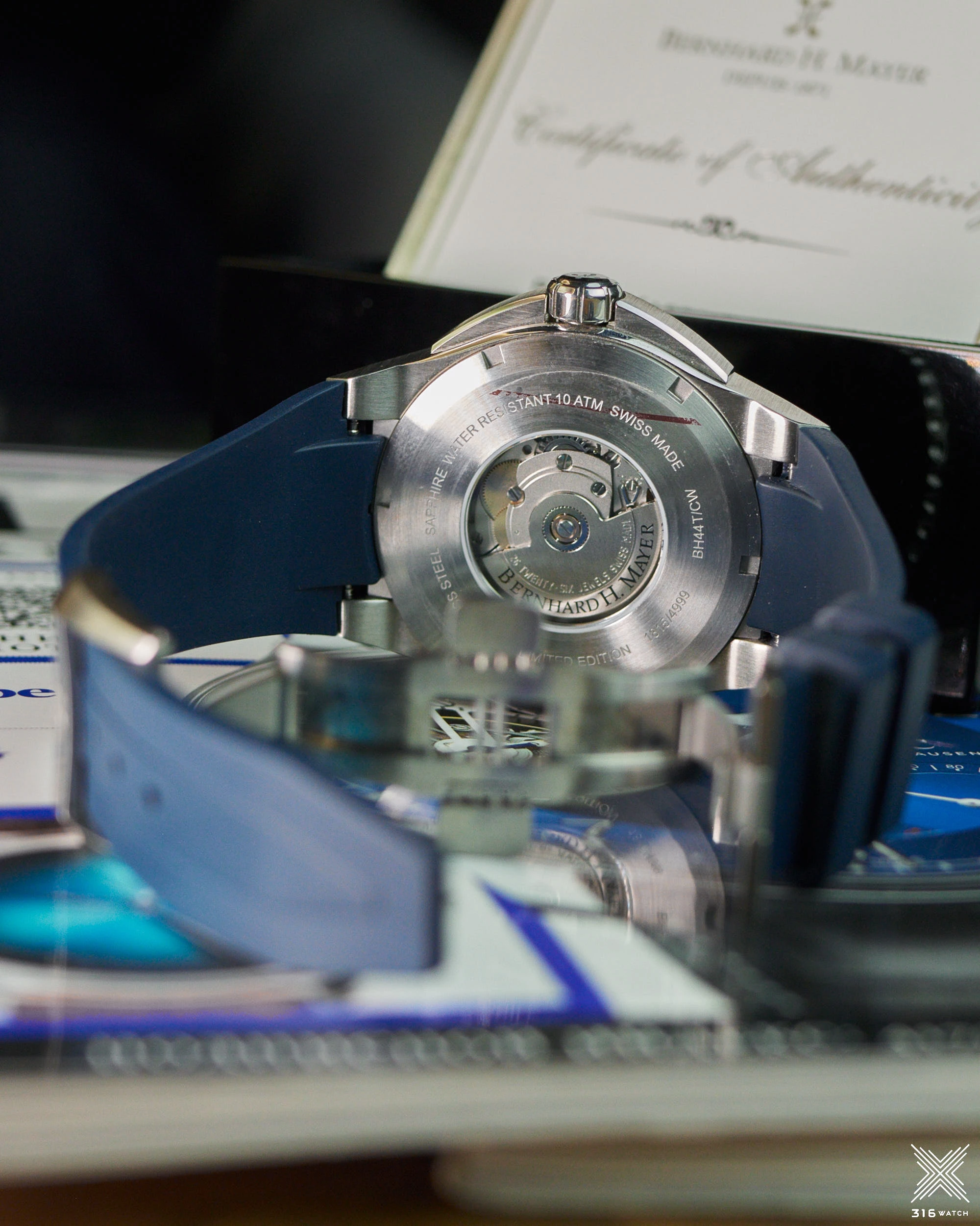Bernhard H. Mayer Blue Ceramic Limited Edition PowerMaster Blue BH44T/CW