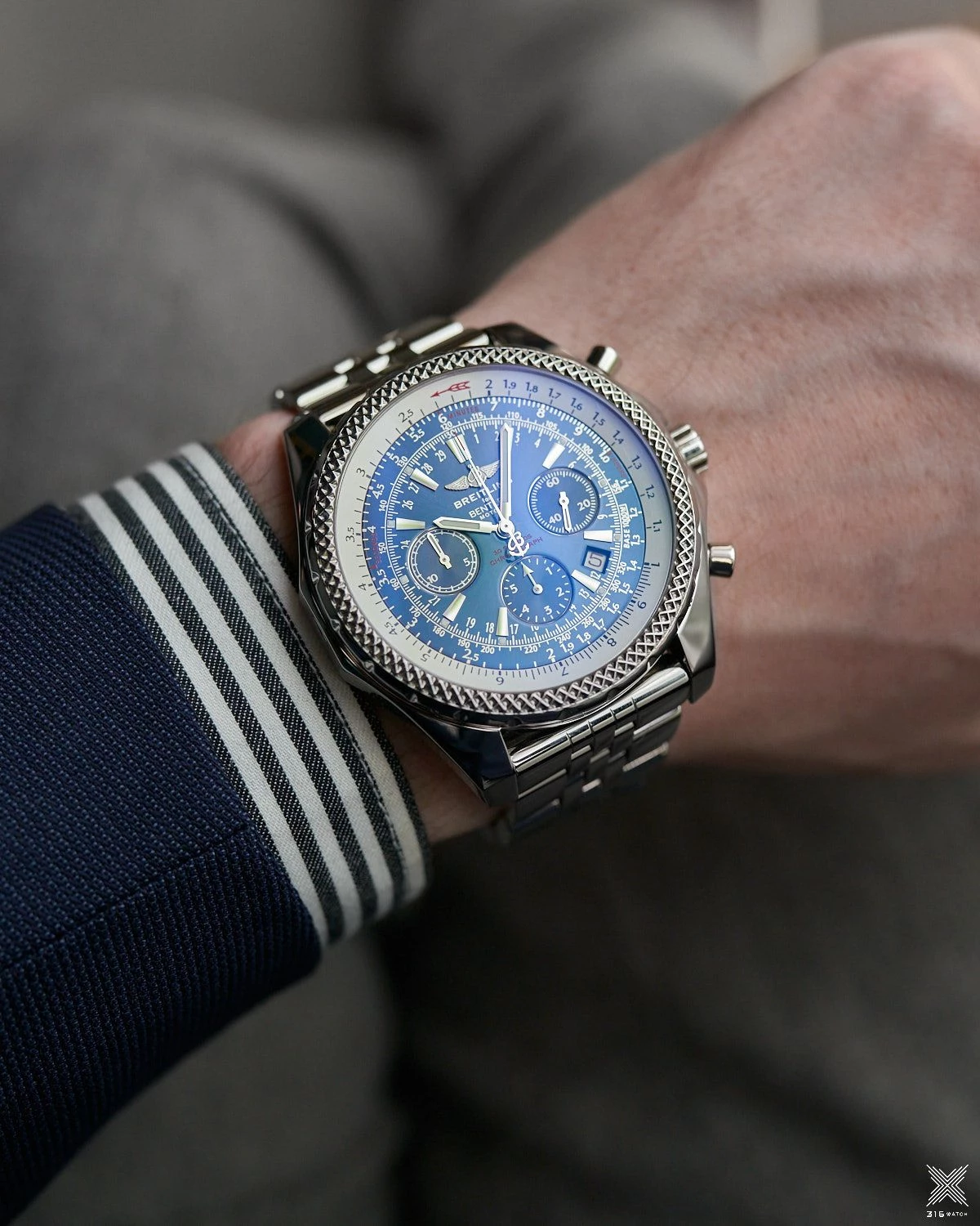 Breitling Bentley Motors T Speed Blue Dial A2536212/C618