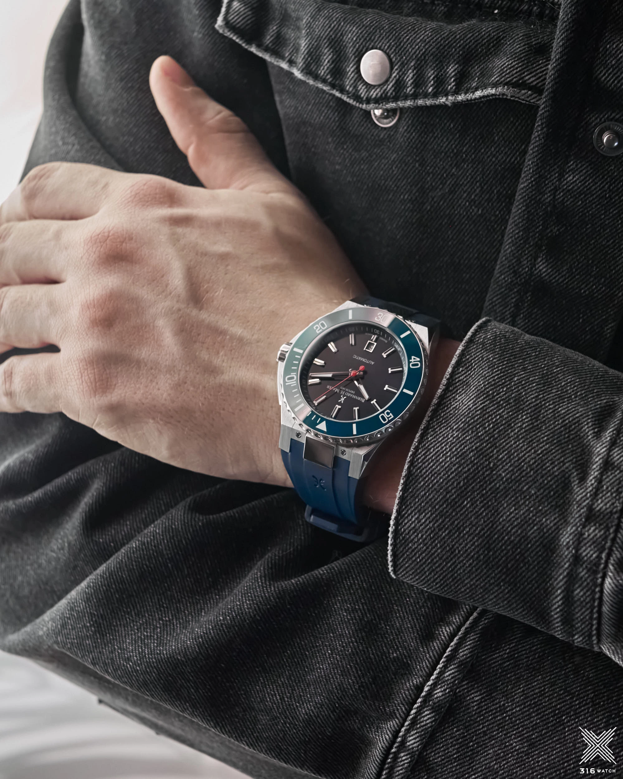 Bernhard H. Mayer Blue Ceramic Limited Edition PowerMaster Blue BH44T/CW