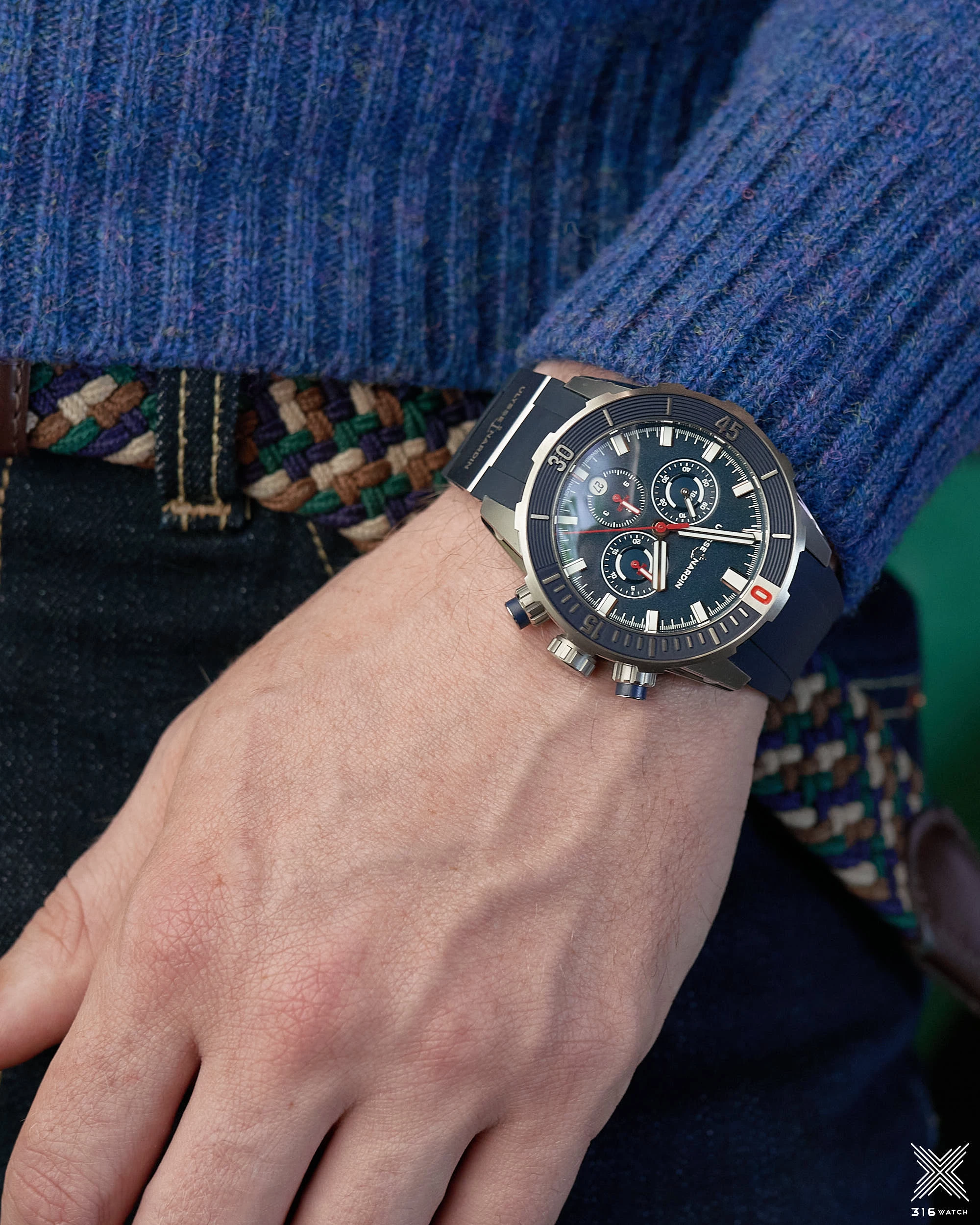 Ulysse Nardin Marine Diver Chronograph 44 mm 1503-170-3/93