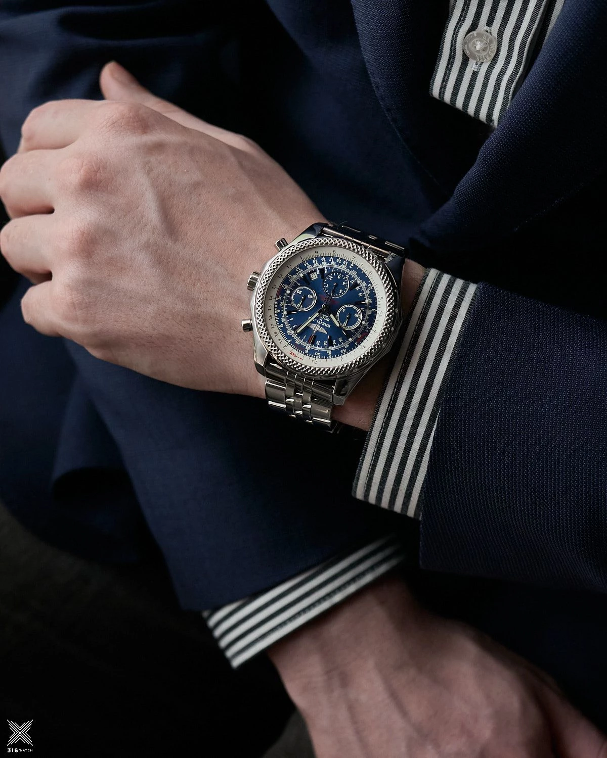 Breitling Bentley Motors T Speed Blue Dial A2536212/C618