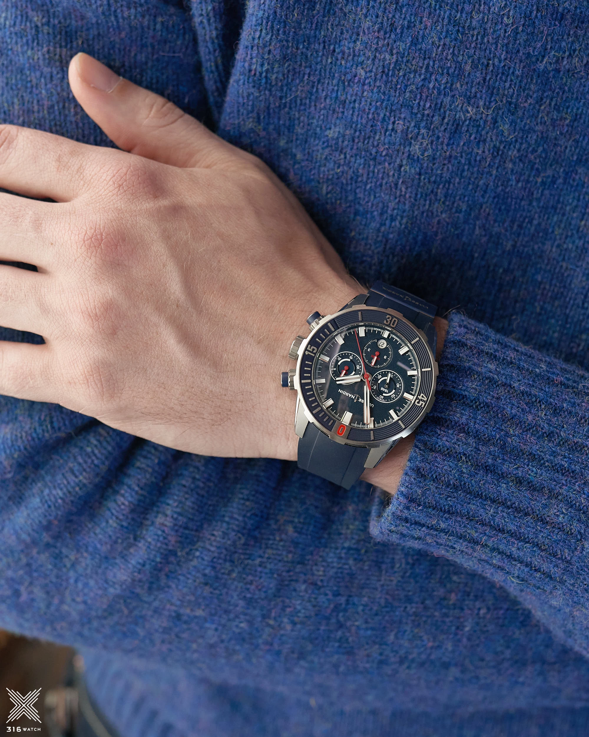 Ulysse Nardin Marine Diver Chronograph 44 mm 1503-170-3/93