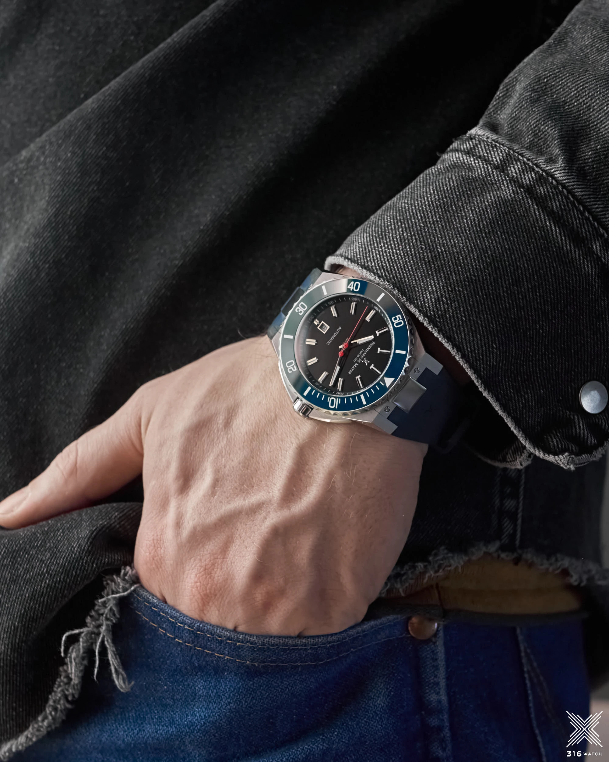 Bernhard H. Mayer Blue Ceramic Limited Edition PowerMaster Blue BH44T/CW